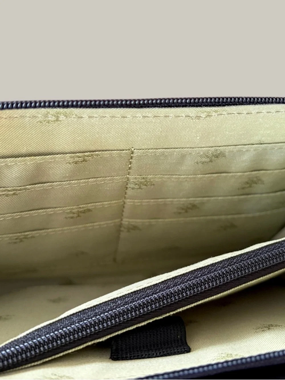 Levenger Black Pebbled Leather Crossbody with Gold Hardware